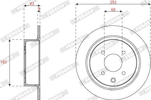 FERODO DDF1941C Brake Disc