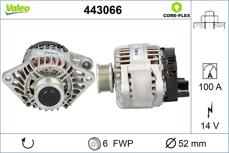 VALEO Dynamo / Alternator 443066