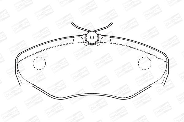 CHAMPION RENAULT тормозные колодки передний Trafic II, Opel Vivaro, Nissan 01-