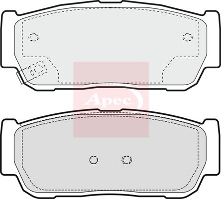 APEC Brake Pad Set, disc brake PAD1380