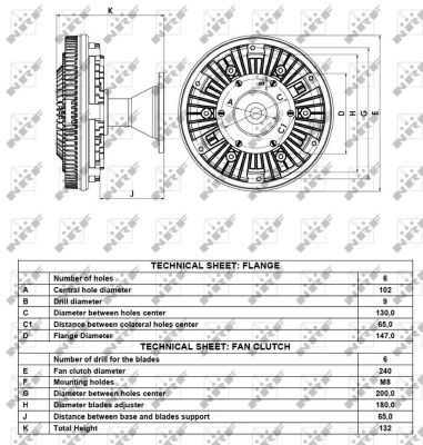 NRF 49087 Clutch, radiator fan