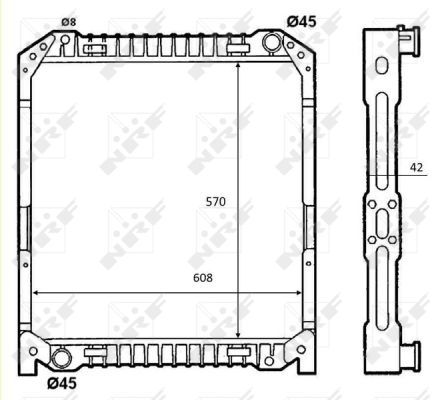 NRF 52096 Radiator, engine cooling