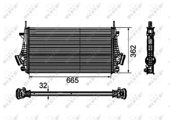 NRF 30796 Charge Air Cooler