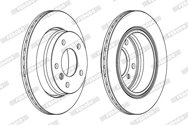 FERODO DDF831C Brake Disc