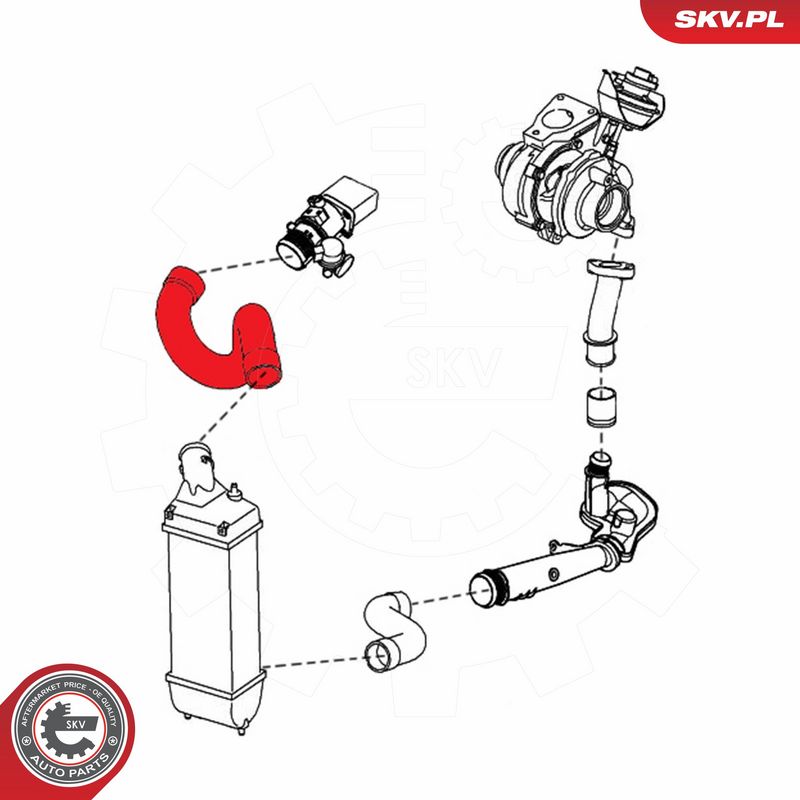 ESEN SKV 24SKV847 Charge Air Hose