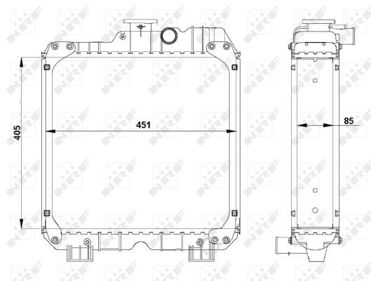 NRF 54100 Radiator, engine cooling