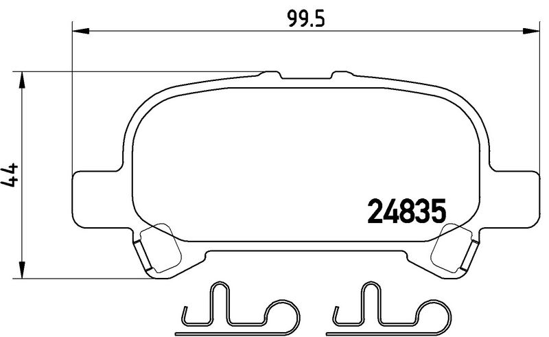 BREMBO P83110 Brake Pad Set, disc brake