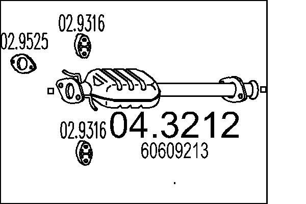 MTS katalizátor 04.3212