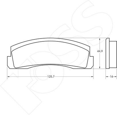 1-GNC R-138 - Brake Pad Set, disc brake