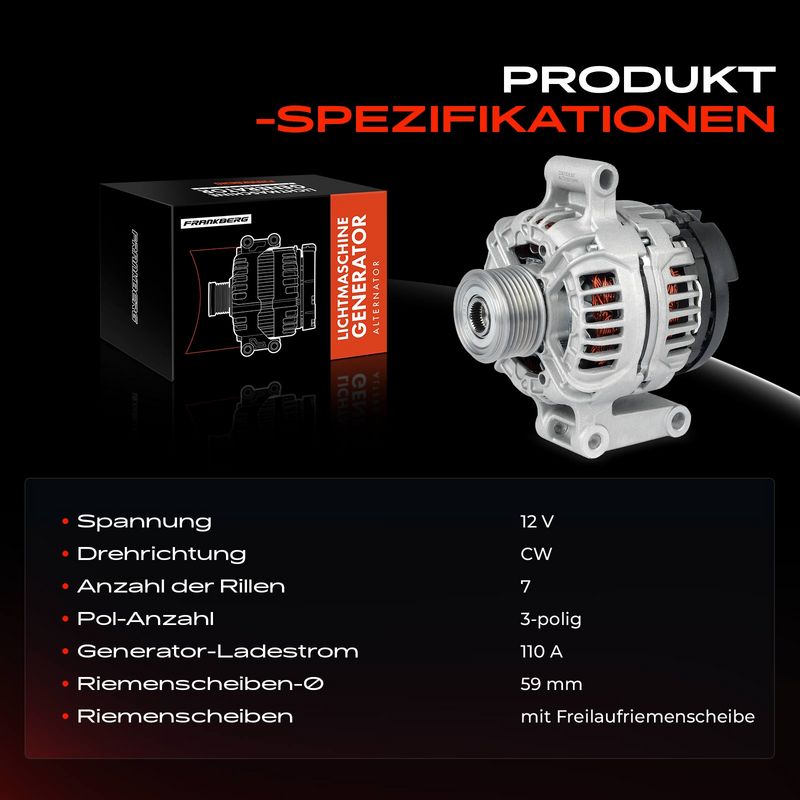 Frankberg 5481FB0032296 Alternator