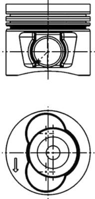 Поршень KOLBENSCHMIDT 40715620