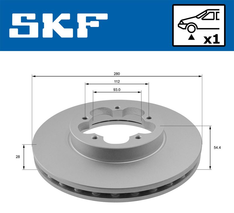 SKF VKBD 80066 V1 Brake Disc
