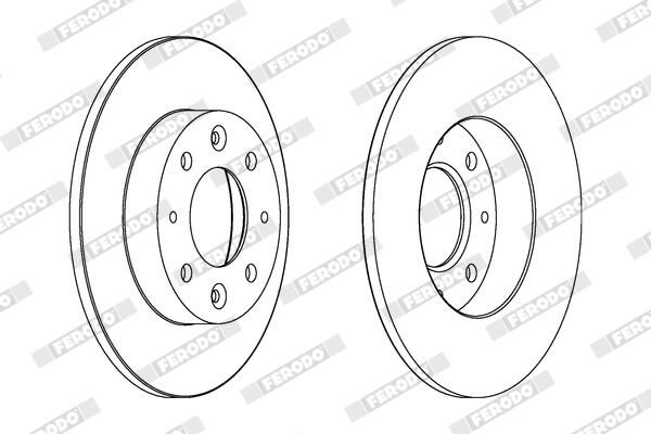 FERODO DDF1395 Brake Disc