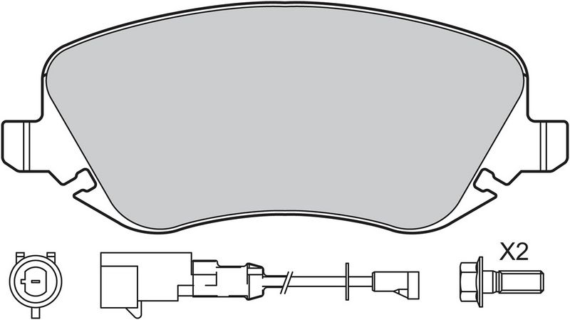 VALEO 601001 Brake Pad Set, disc brake