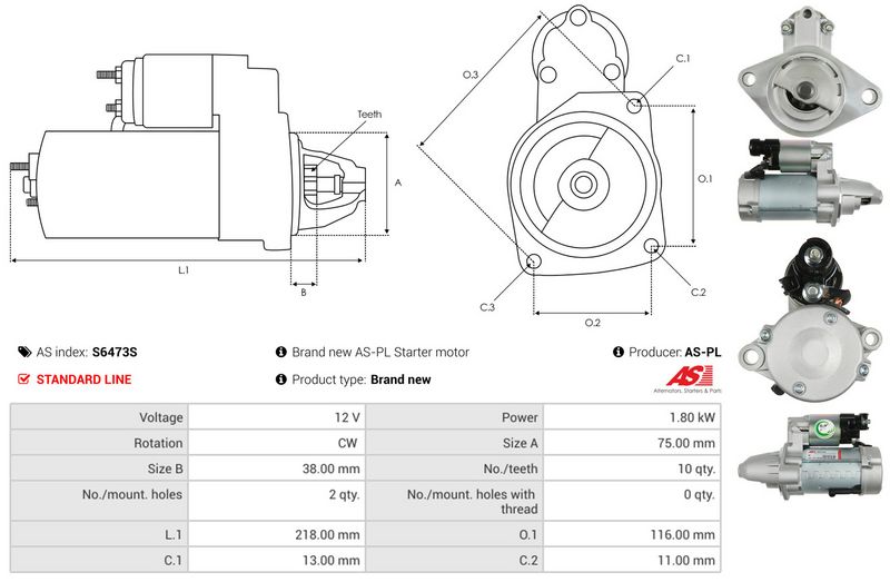 AS-PL S6473S Starter