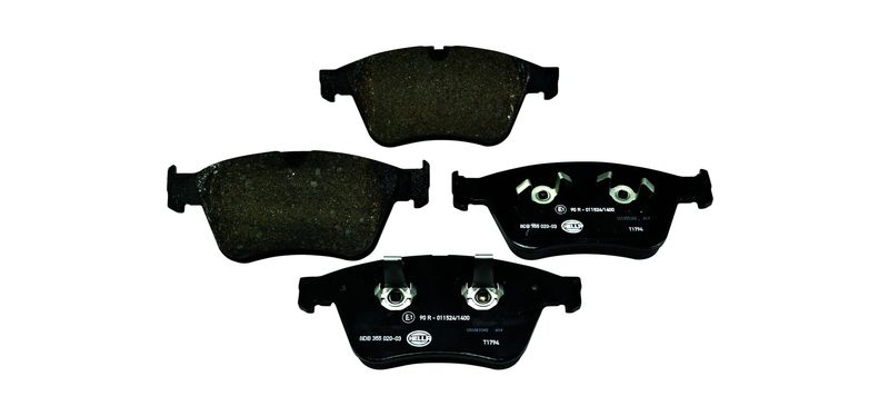 HELLA 8DB 355 020-031 Комплект гальмівних накладок, дискове гальмо