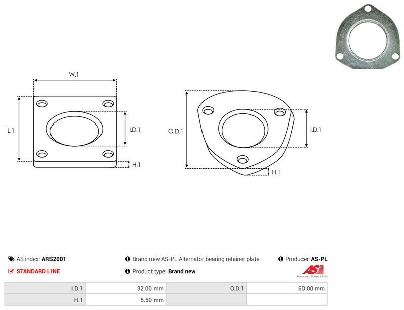 AS-PL ARS2001 Repair Set, alternator