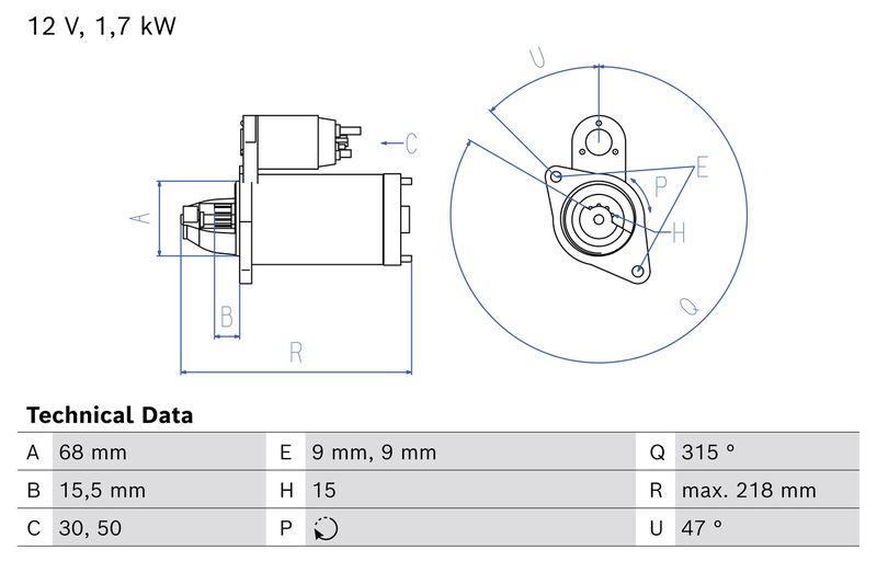Bosch Starter 0 986 027 680