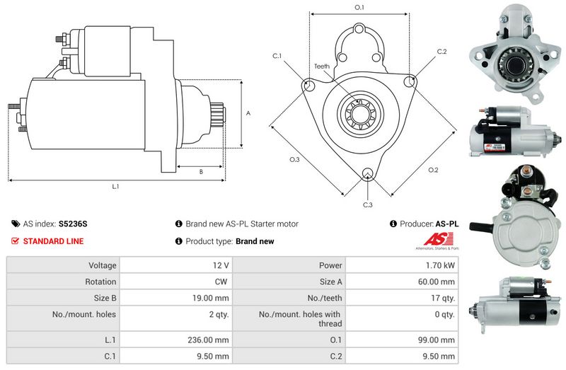 AS-PL S5236S Starter