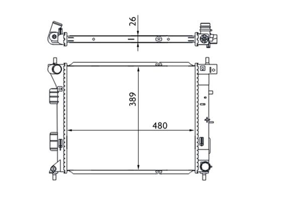 Product Image - Radiateur - CR1693000S - MAHLE