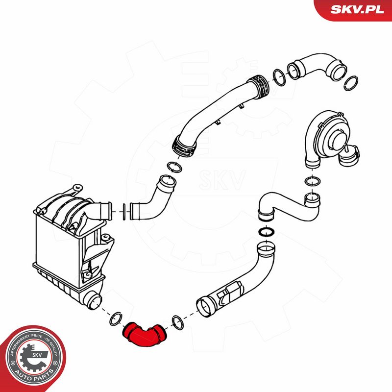 ESEN SKV 24SKV136 Charge Air Hose