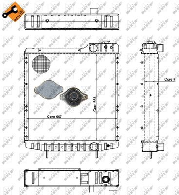 NRF 52130 Radiator, engine cooling