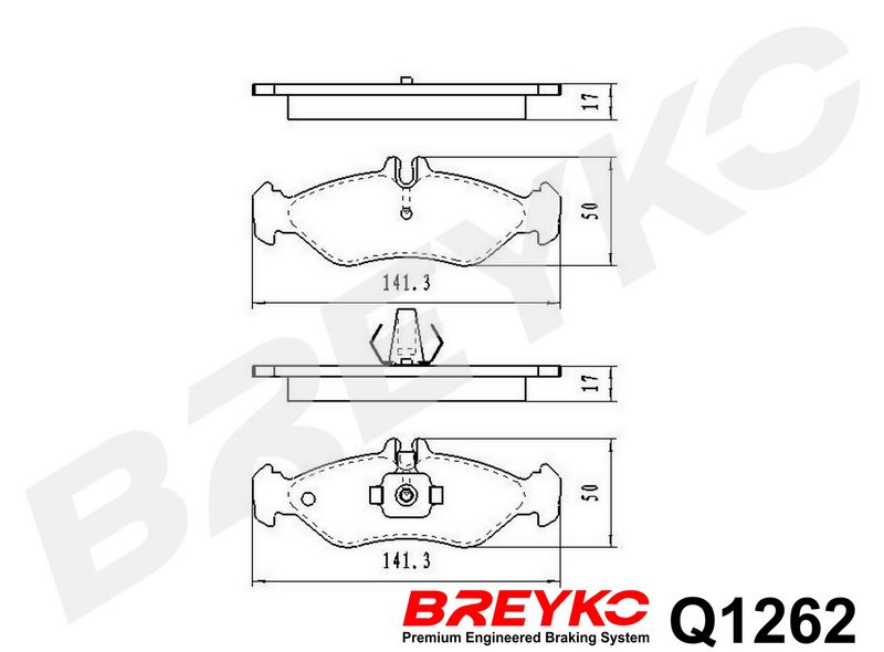 DAVID VASCO Q1262 Brake Pad Set, disc brake