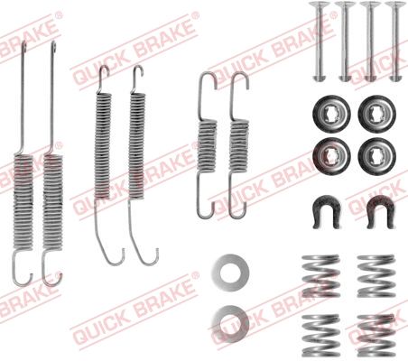 105-0718 QUICK BRAKE Комплект пружинок колодок ручника Nissan AlmeraPulsarSunny III 90- QUICK BRAKE 1050718