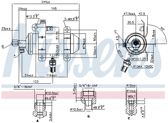 NISSENS 95509 Dryer, air conditioning