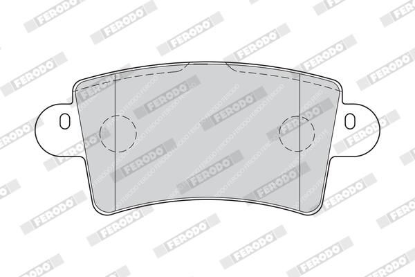 Sada brzdových destiček, kotoučová brzda FVR1453