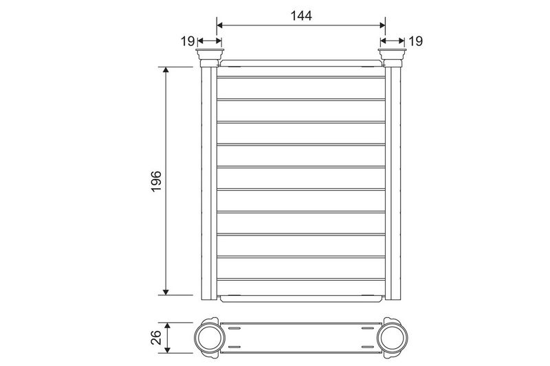 VALEO Kachelradiateur, interieurverwarming 811589