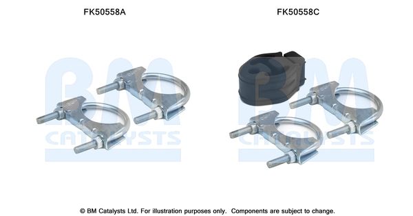 BM CATALYSTS szerelőkészlet, kipufogócső FK50558