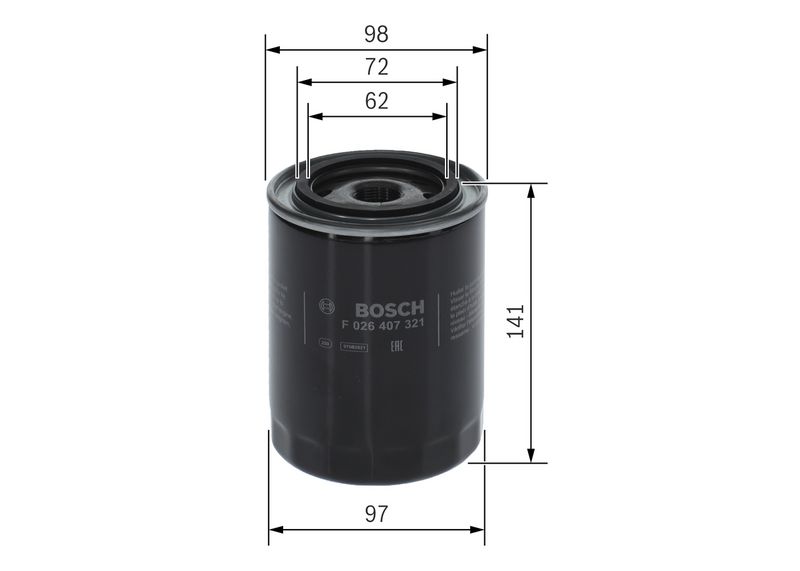 BOSCH F 026 407 321 Oil Filter