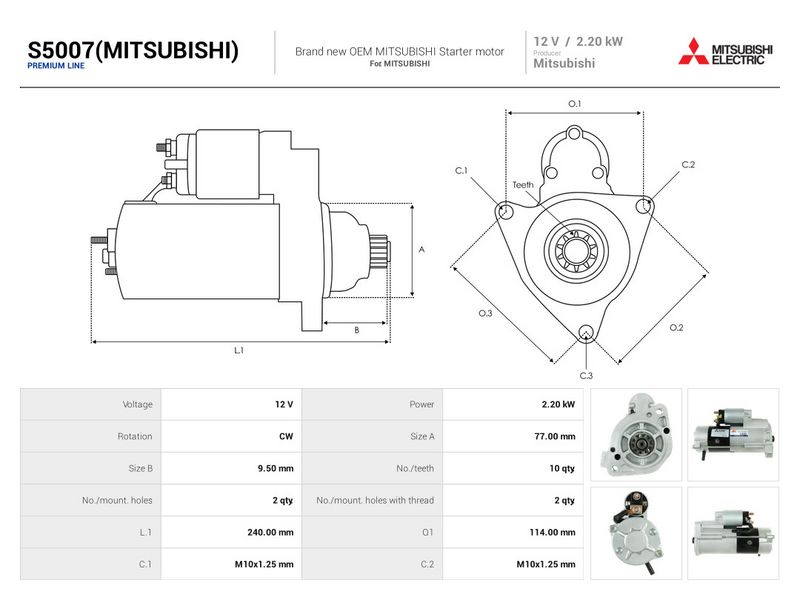 Prekės atitinka OEM kodą: M008T75074ZT