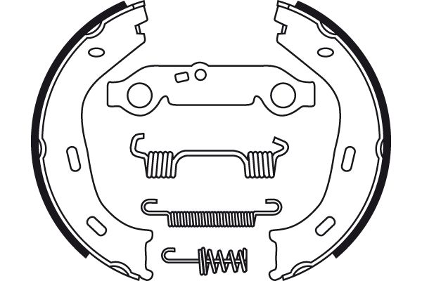 TRW GS8218 Brake Shoe Set, parking brake