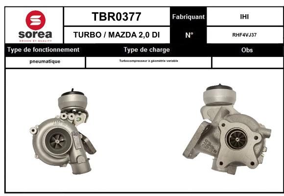 Compresor,sistem de supraalimentare TBR0376 EAI