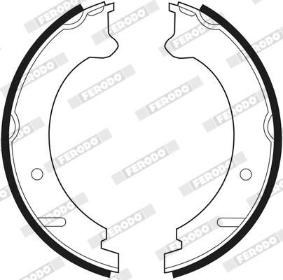 FERODO FSB522 Brake Shoe Set, parking brake