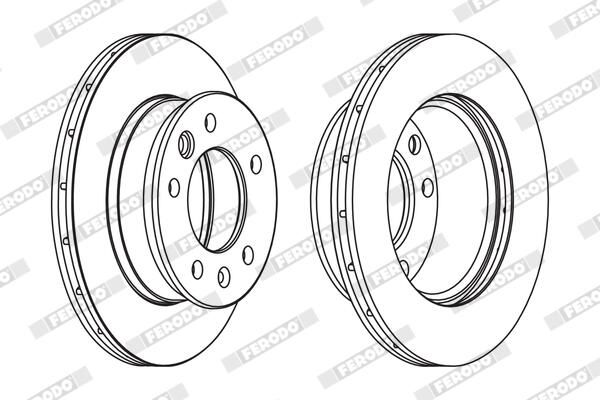 FERODO FCR228A Brake Disc