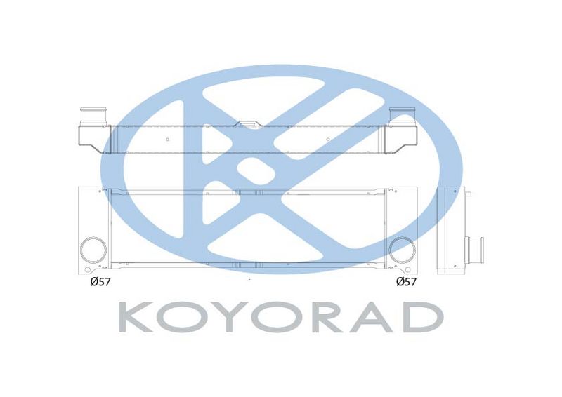 Intercooler, compresor KOYORAD IA410205 - Imagine 1