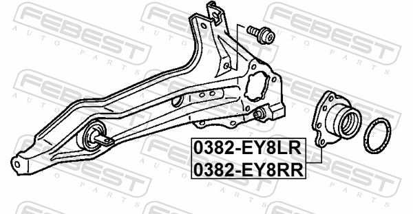 FEBEST 0382-EY8LR 3RG Wheel Hub