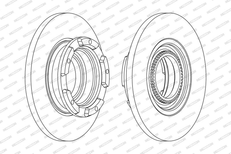 FERODO Disque de frein DDF2472