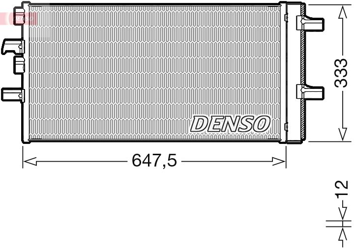 DENSO kondenzátor, klíma DCN05108