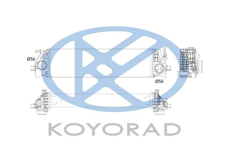 Intercooler, compresor KOYORAD IA570217