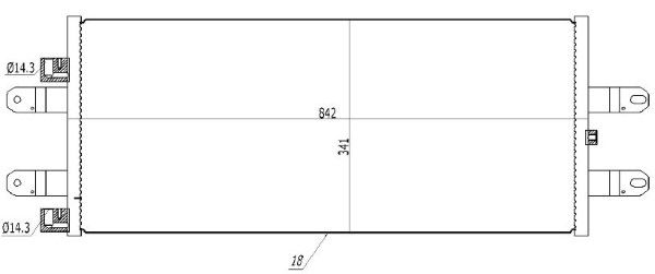 Condensator, climatizare MTR 13054856