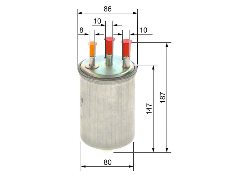 BOSCH 0 450 906 508 Fuel Filter