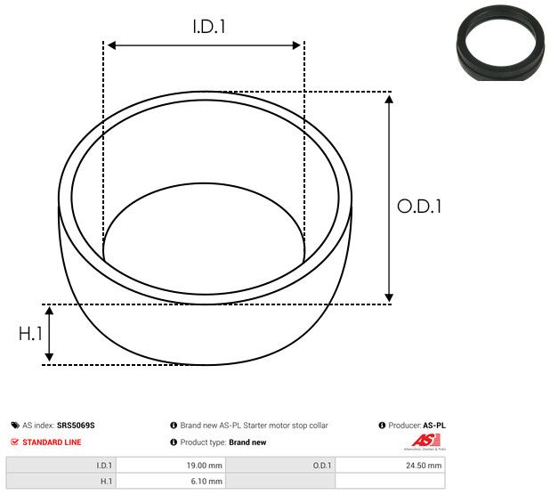 Remondikomplekt, Starter, AS-PL SRS5069S