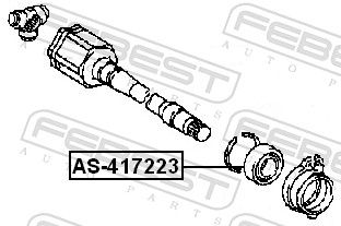 FEBEST AS-417223 Bearing, drive shaft