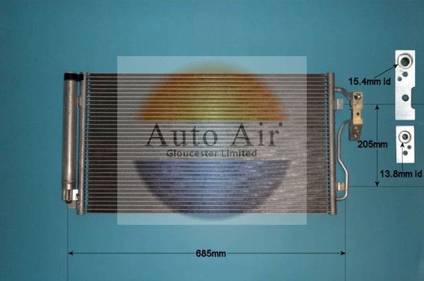 Auto Air Gloucester 16-9948 Condenser, air conditioning