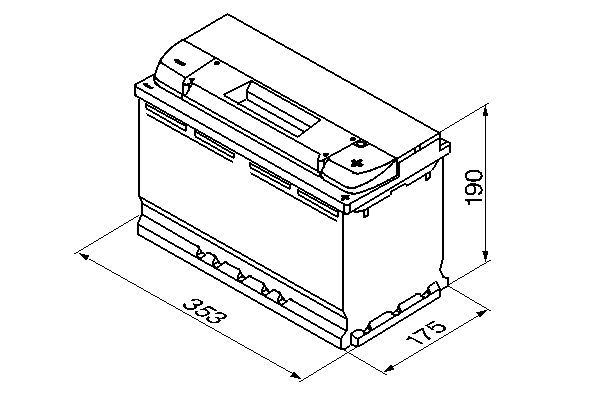 BOSCH 0 092 S40 130 Starter Battery