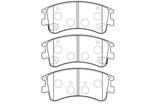 Kavo Parts Stabdžių trinkelių rinkinys, diskinis stabdys